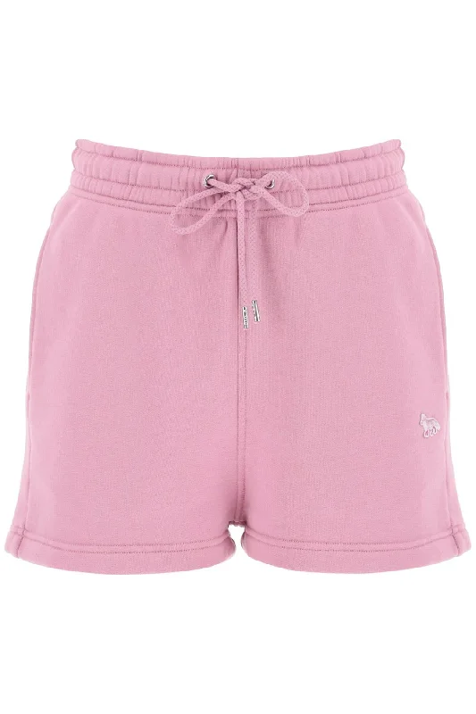 Women's Effortless Casual Outfit Maison Kitsune Women's "Baby Fox Sports Shorts With Patch Design