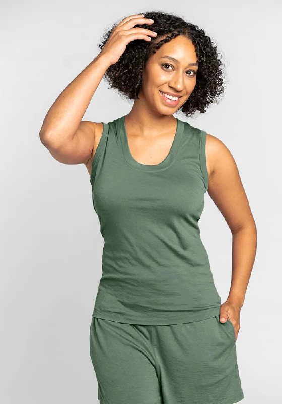 Women's Night-Out Clothes Phoebe Lounge Tank • Final Sale Deals! - Duck Green