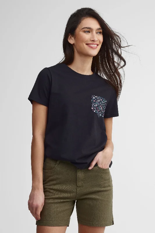 Polished Style Deals T-shirt à poche coupe droite coton, 2/30$ - Femme