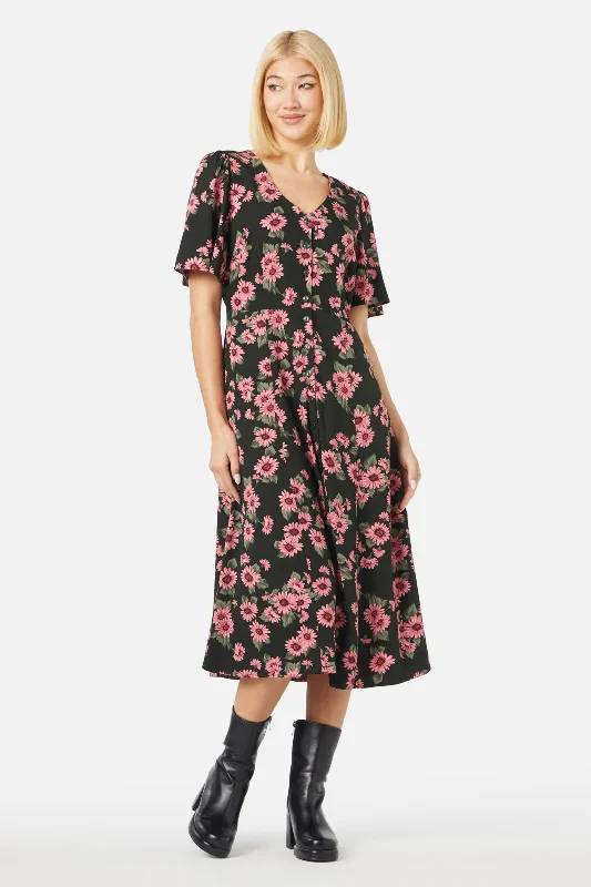 Women's Loungewear Clothes Winter Daisy Midi Dress