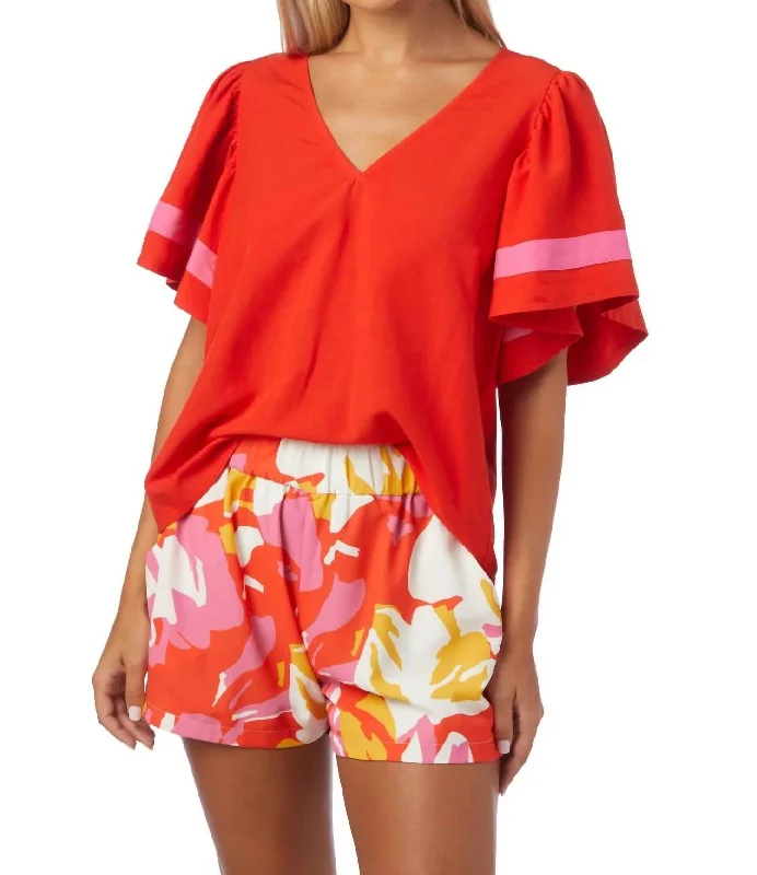 Quick Grab Deals Cailan Short In Coral Charm