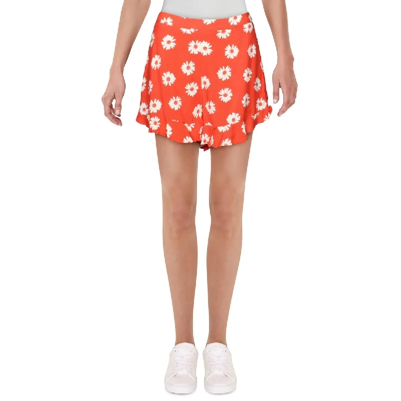 Women's Chic Outfit Womens High Waist Floral Casual Shorts