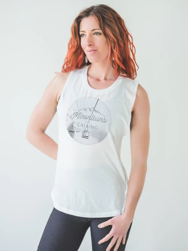 Women's Plus-Size Outfit Mountains are Calling Muscle Tank