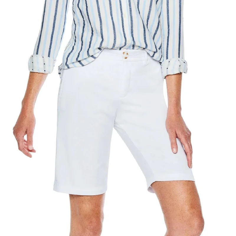 Women's Apparel Nash Slim Bermuda Short In White