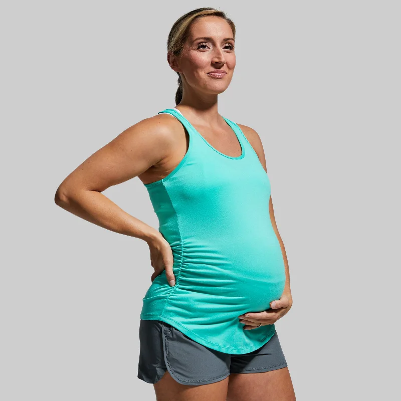 Women's Wardrobe Apparel Maternity Staple Tank (Teal)