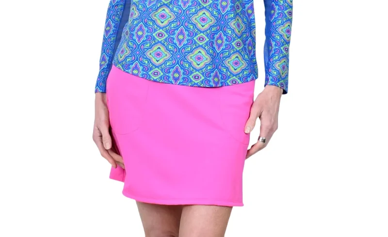 Women's Formal Event Outfit Fairway Skort In Pink