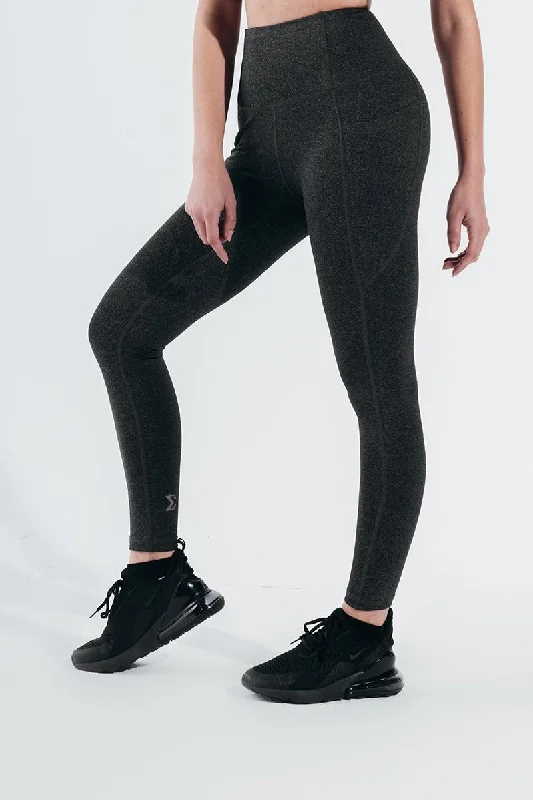 Women's Contemporary Apparel Beauty Dark Melange Leggings