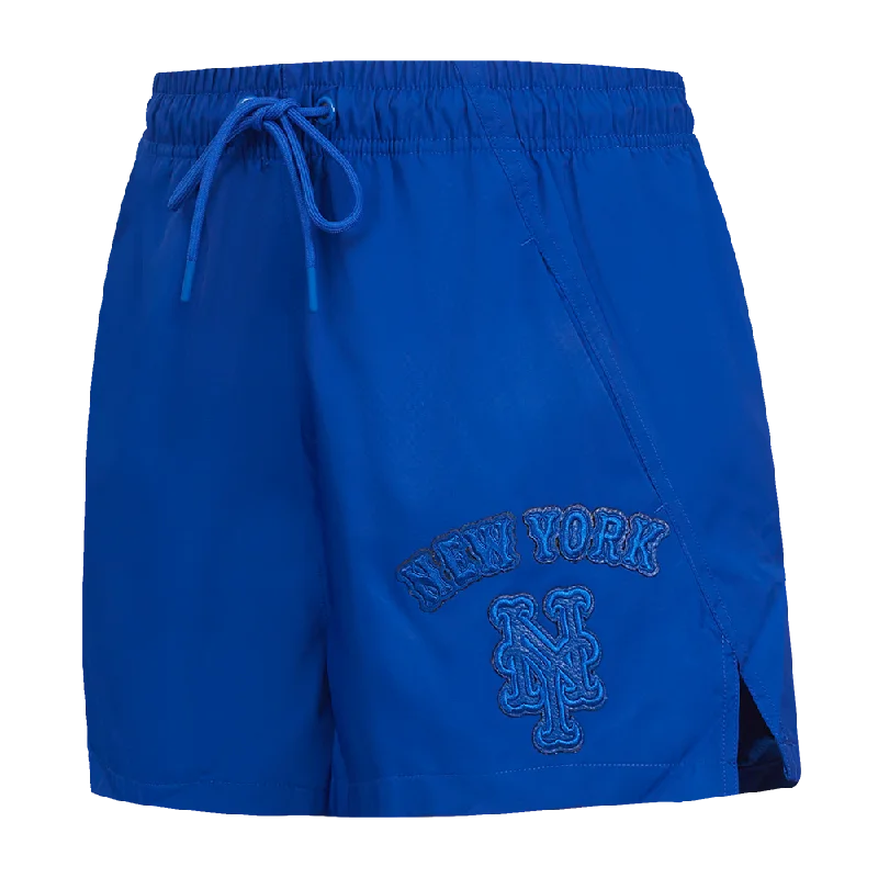 Women's Cozy Winter Attire MLB NEW YORK METS TRIPLE TONAL W WOVEN WOMEN'S SHORT (ROYAL BLUE)