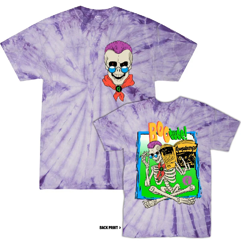 Women's Professional Outfit GOOSEBUMPS: CURLY THE SKELETON - TIE-DYE T-SHIRT