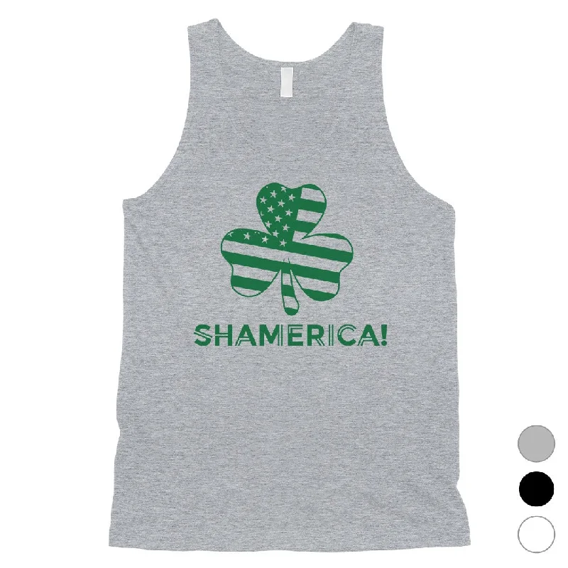 Casual Outfit For Women Shamerica Flag Mens Funny St Paddy's Day Tank Top For Gym Workout