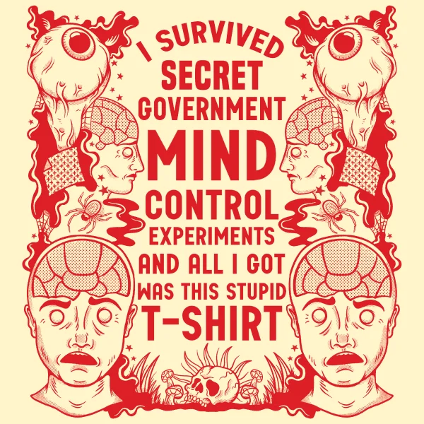 Luxury Casual Deals 'Mind Control Experiments' Shirt