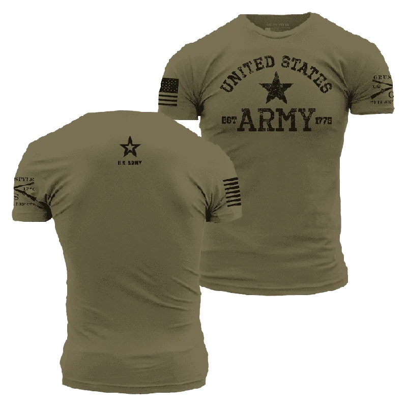 Trendy Looks On Sale Army Est. 1775 T-Shirt - Military Green