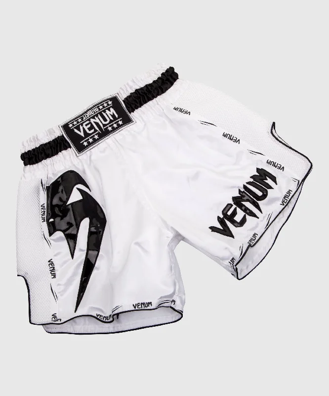 Women's Plus-Size Outfit Venum Giant Muay Thai Shorts - White/Black