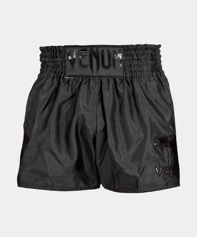 Women's Layered Outfit Muay Thai Shorts Classic Venum - Black/Black