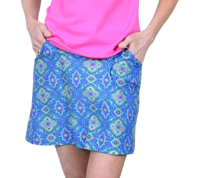 Women's Comfy Loungewear Outfit Fairway Skort In Morocco