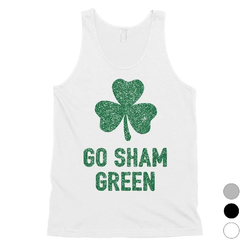 Women's Vacation Outfit Go Sham Green Mens Funny St Paddy's Day Tank Top For Gym Workout