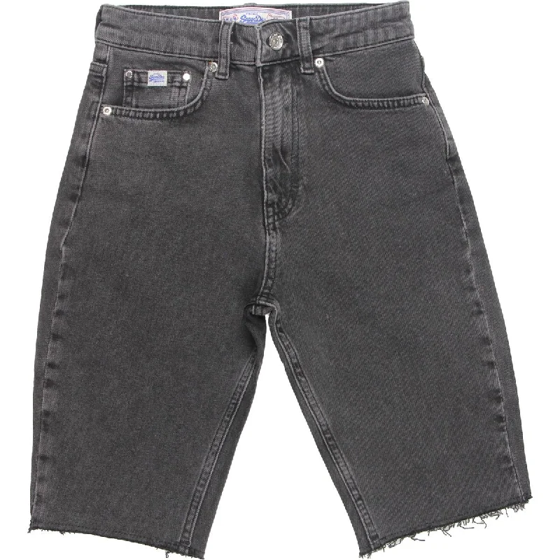 Women's Outerwear Garments Womens Raw Hem Jean Denim Shorts