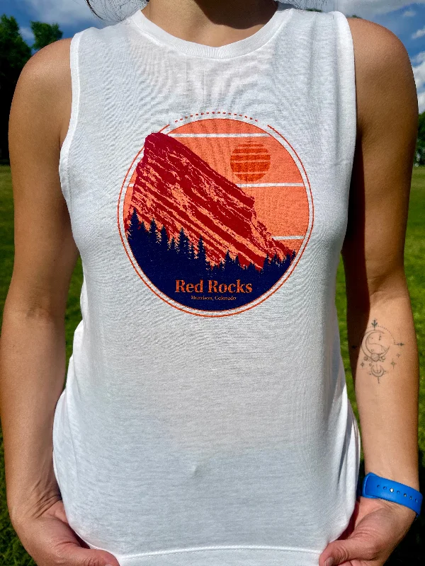 Women's Party Clothes Limited Edition Official Red Rocks 2024 Tank Top