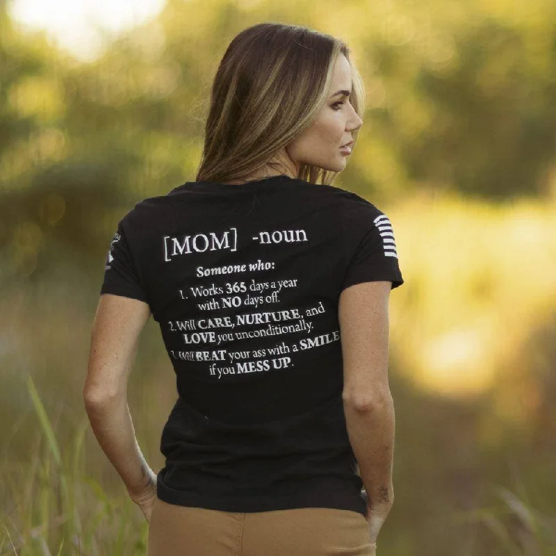 Sustainable Women's Apparel Women's Mom Defined T-Shirt - Black