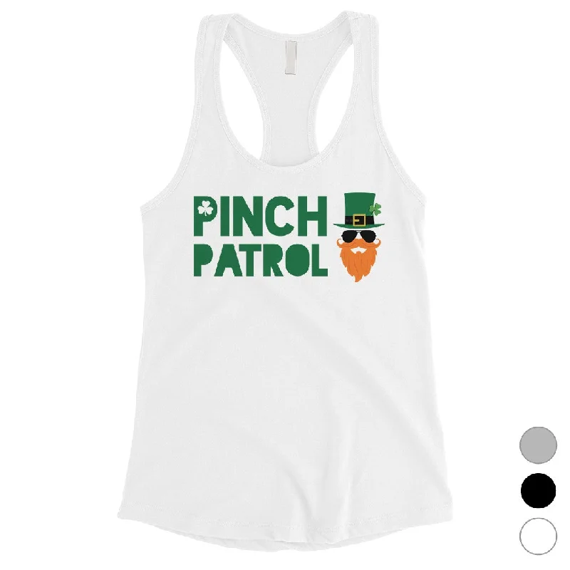 Get The Latest Trends Pinch Patrol Leprechaun Womens Tank Top Cute St Paddy's Day Shirt