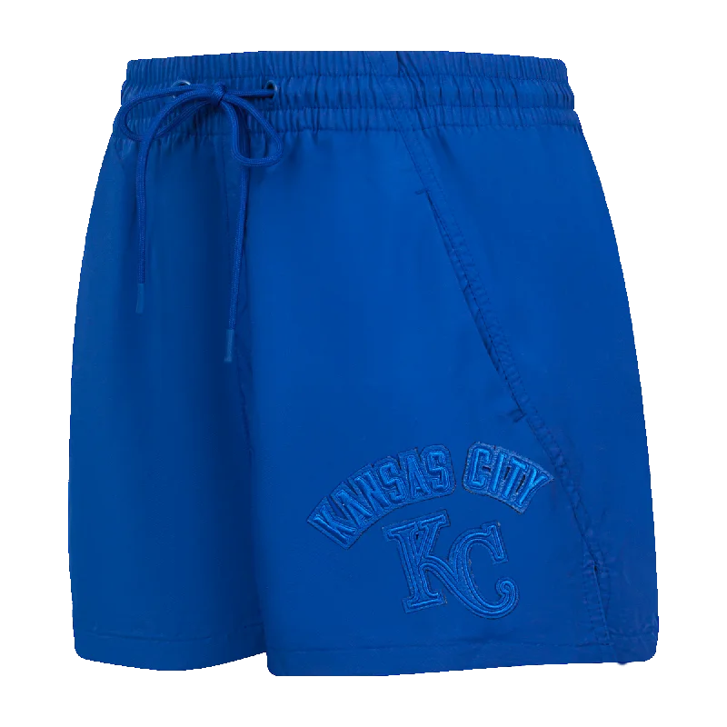 Women's Athletic Garments MLB KANSAS CITY ROYALS TRIPLE TONAL W WOVEN WOMEN'S SHORT (ROYAL BLUE)