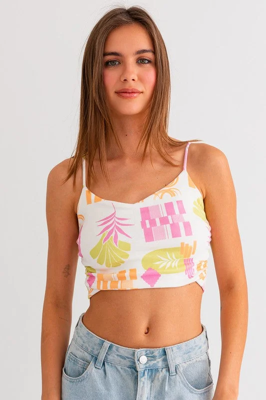 Mega Sales Palm Springs Party Ruched Cami - Extra Small - Final Sale