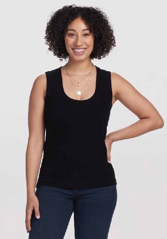 Women's Evening Clothes Sloane Ribbed Tank - Black