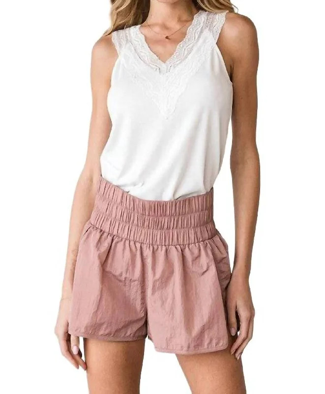 Women's Occasion Wear Apparel Devyn Shorts In Mauve