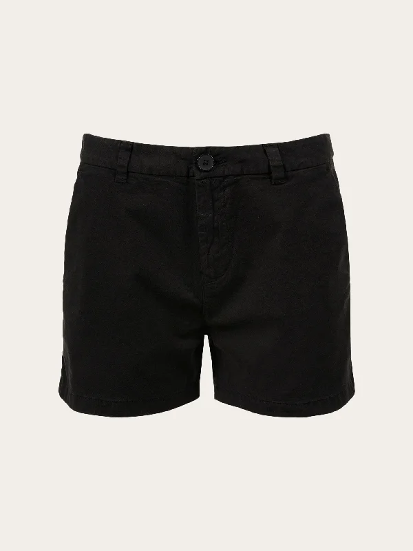 Sustainable Women's Clothing WILLOW chino shorts - Black Jet