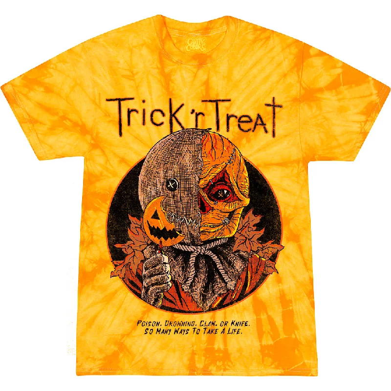 Vintage-Inspired Garments TRICK 'R TREAT - T-SHIRT (PUMPKIN GUTS TIE-DYE)