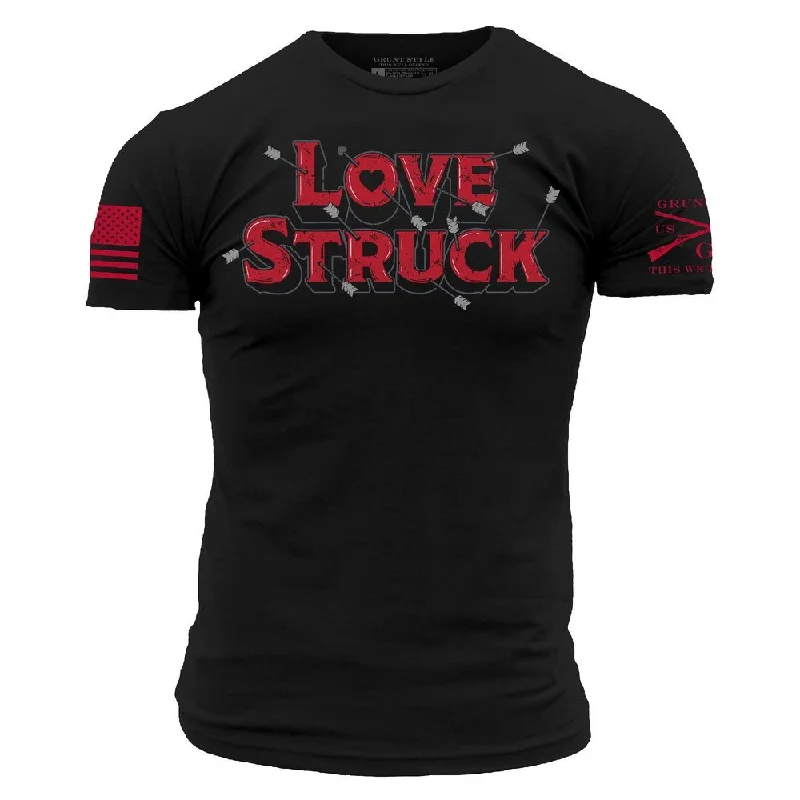 Women's Holiday Apparel Love Struck T-Shirt - Black