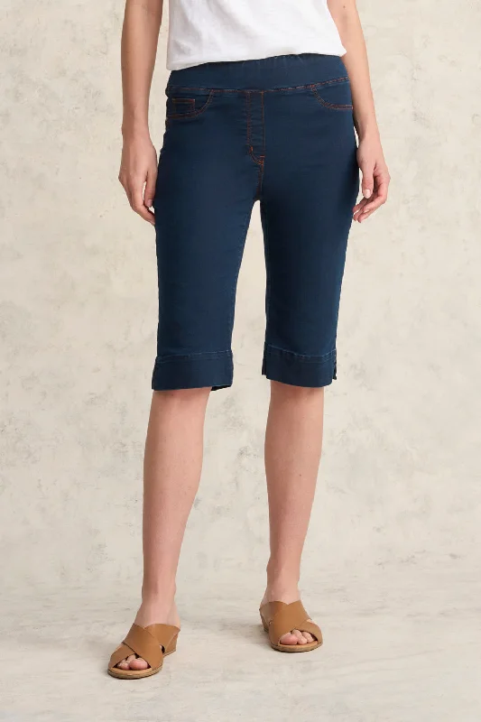 Chic And Edgy Bengajean® Good Earth Cotton® Short - Denim Blue