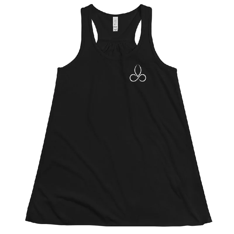 Women's Everyday Apparel Sunia Yoga Women's Flowy Black Racerback Tank