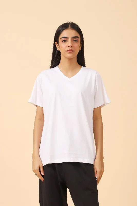 Top Deals BASIC V-NECK TEE