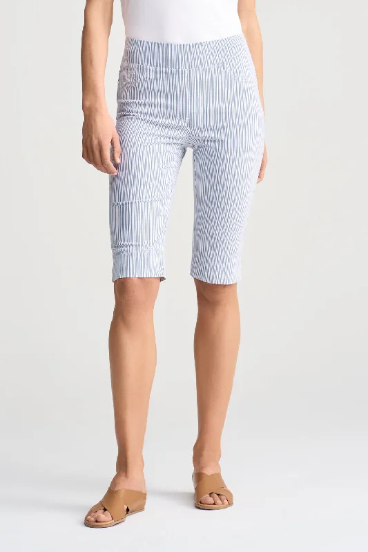 Style Revolution Bengajean® Short Seersucker - Navy & White Stripe