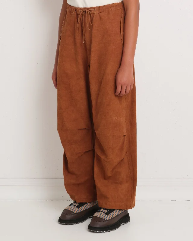 Stupidly Low Prices Paco Pants - Bark Brown Slub