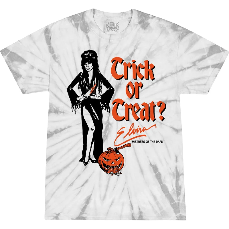 Women's Outfit For The Office ELVIRA: TRICK OR TREAT - TIE-DYE T-SHIRT (BONE VARIANT)