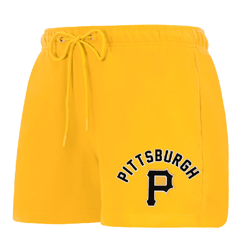 Affordable Women's Outfit MLB PITTSBURGH PIRATES CLASSIC WOMEN'S SHORT (YELLOW)