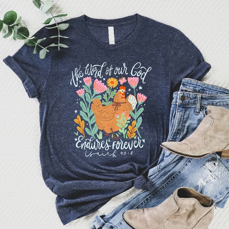 Plus-Size Women's Garments The Word of our God - Chicken Tee