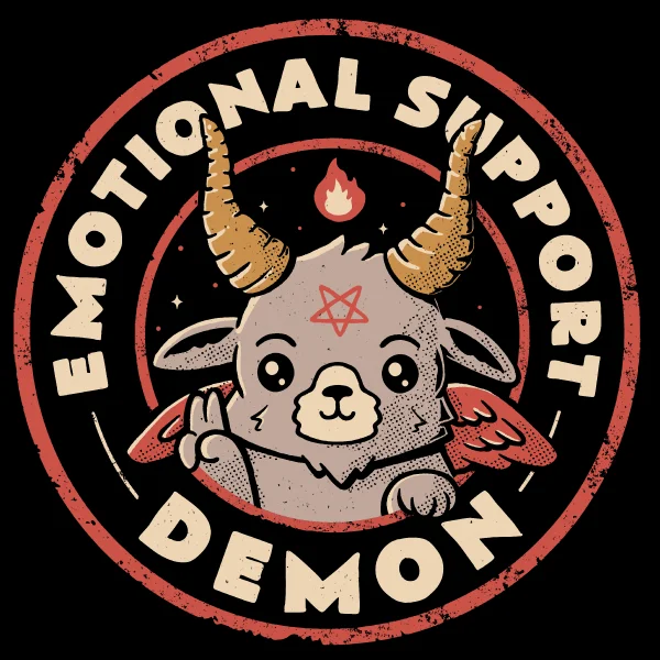 Women's Clothes For The Office 'Emotional Support Demon' Shirt