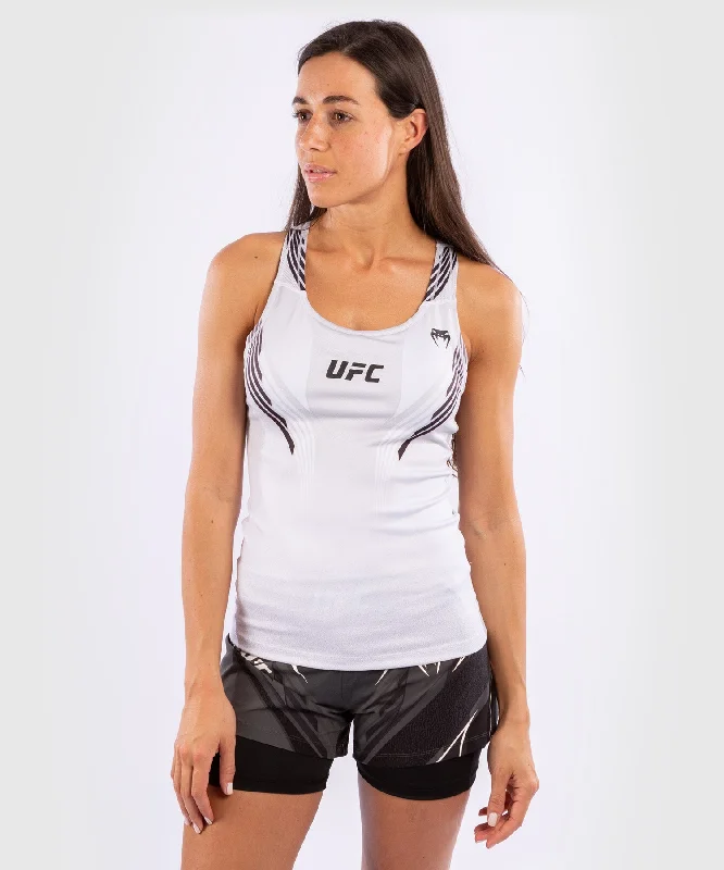 Women's Clothing Sets UFC Venum Authentic Fight Night Women's fitted Tank with shelf Bra - White