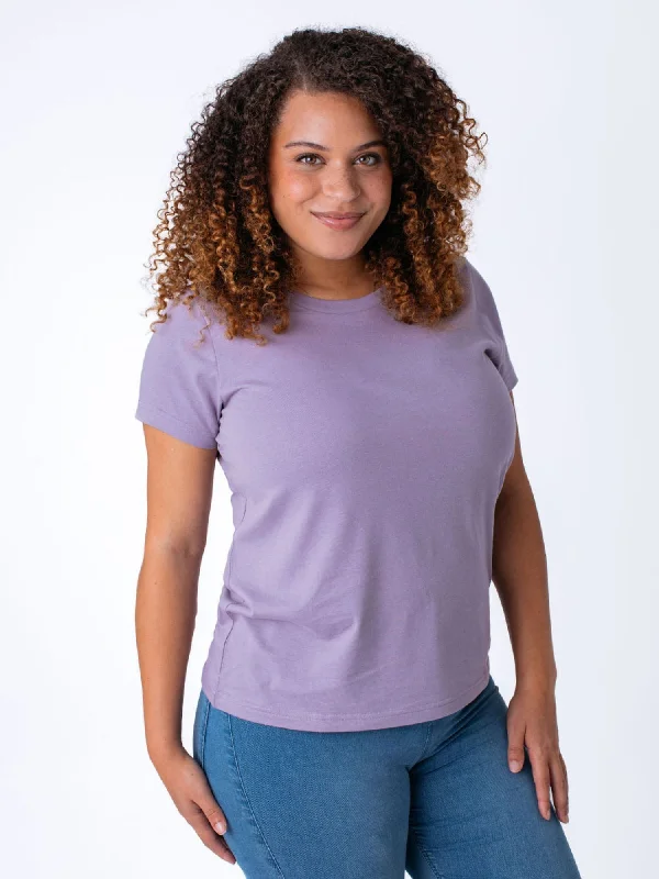 Women's Trendy Activewear Apparel Women's Vintage Purple Crew Neck