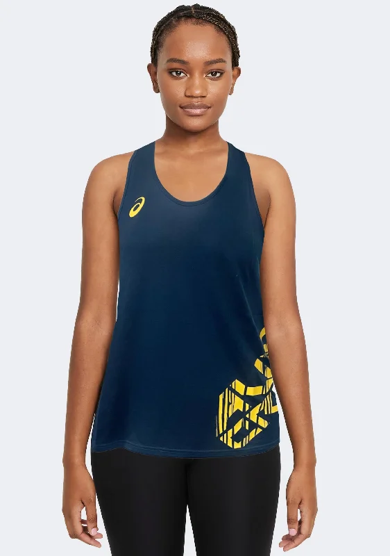 Women's Clothes For Outdoor Events Asics Women's Cricket Australia Supporter Lifestyle Singlet