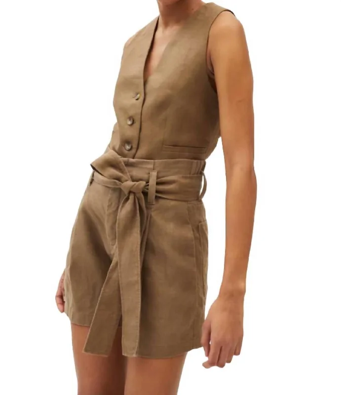 Women's Clothes For The Office Maupi Shorts In Almond