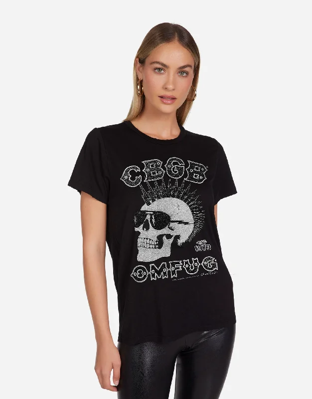 Vintage-Inspired Garments Wolf Crystal CBGB Punk Skull