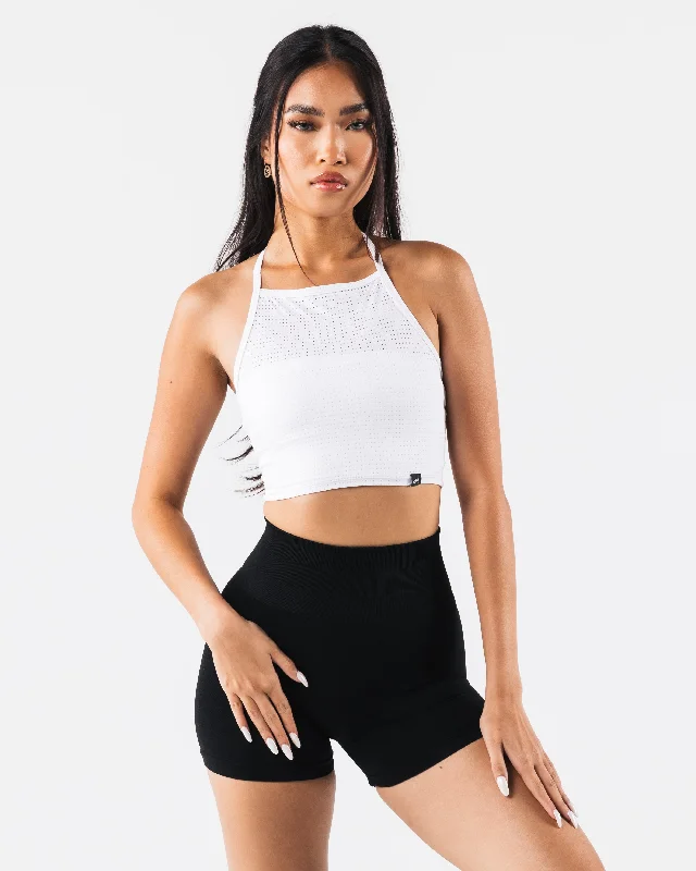 Women's Clothing Apparel Margo Mesh Tank - White