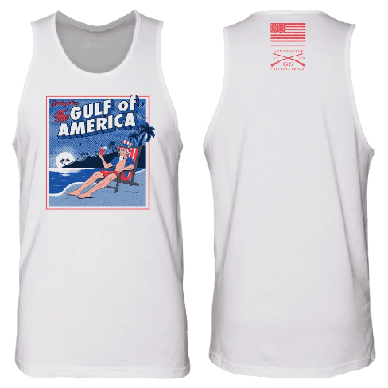 Women's Plus-Size Apparel Greetings From The Gulf Of America Tank - White