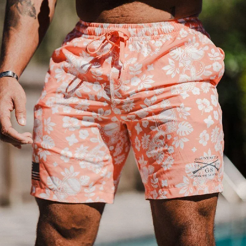 Women's Trendy Clothing Grunt Trunks - Tropical Death