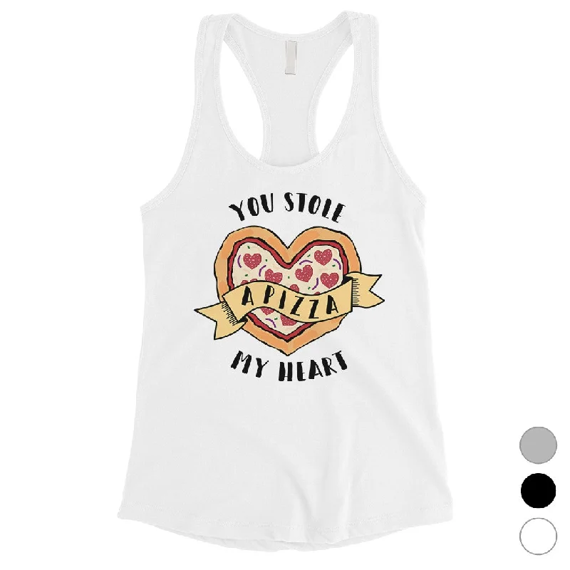 Women's Travel Attire Stole Pizza My Heart Womens Cute Pizza Lover Tank Top Workout Gift