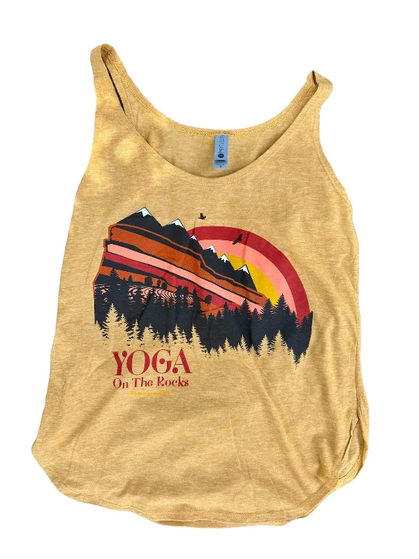 Women's Wedding Apparel Rainbow Yoga on the Rocks Tank Top